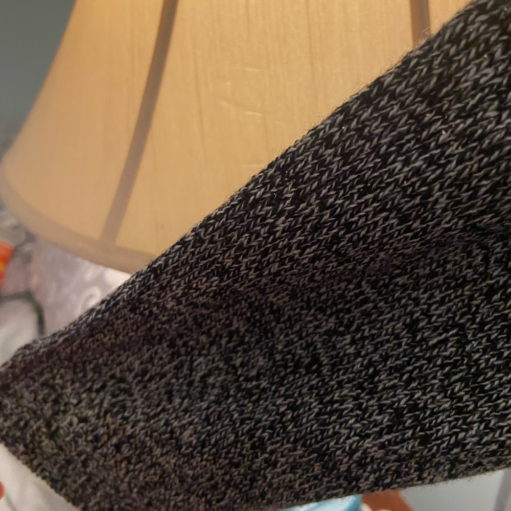 Chic Cowl Neck Sweater in Gray and Cream By Derek Love - Picture 4 of 13